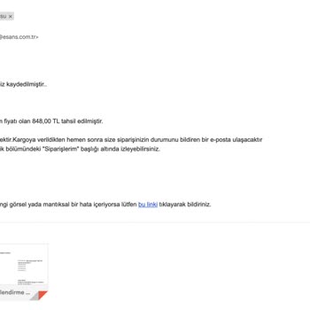 Siparişlerim Asla Ulaşmıyor Ve Bilgilendirme Yok
