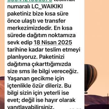 Kargo Kabusu: Ürünlerim Nerede?