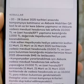 Akbank'ın Haksız Hediye Çeki Engeli