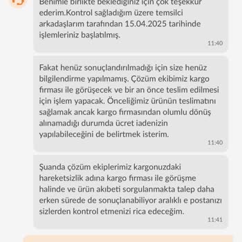 Kargoda Takılı Kalan Sipariş Ve İptal Sorunu