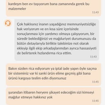 Kargoda Takılı Kalan Sipariş Ve İptal Sorunu
