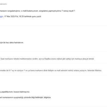 Kuzey Saat'ten Alınan Replika Ürün Mağduriyeti