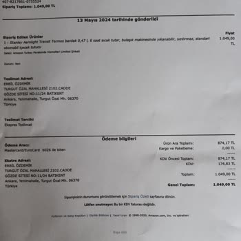Stanley Termos Ürününde Kararma Ve İade Sorunu