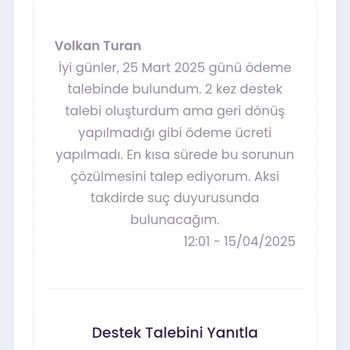 Ödeme Gecikmesi Ve İletişim Sorunu