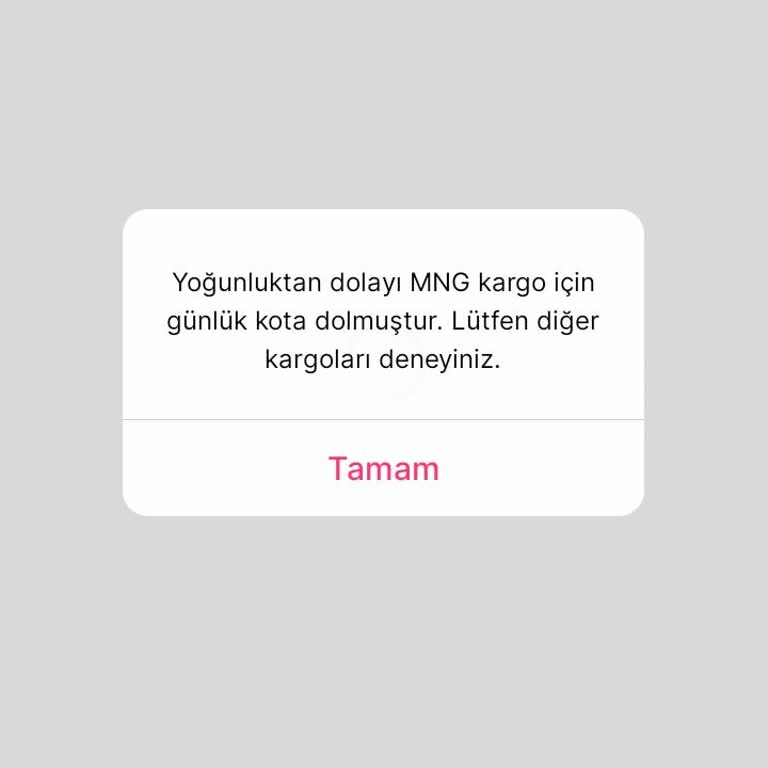 Gardrops'ta Kargo Kota Sorunu