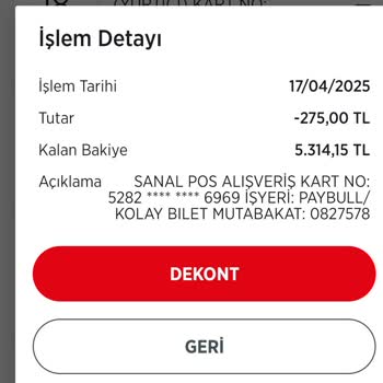 İptal Edilen Bilet Ve Yüksek İşlem Ücreti Mağduriyeti