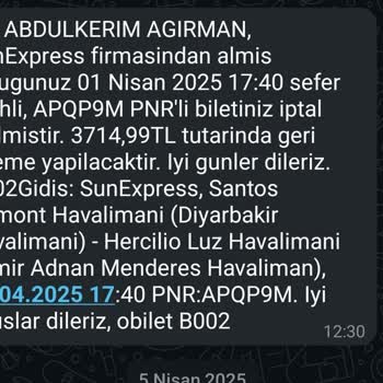 Uçak Bileti İadesinde Gecikme Ve İletişim Sorunları