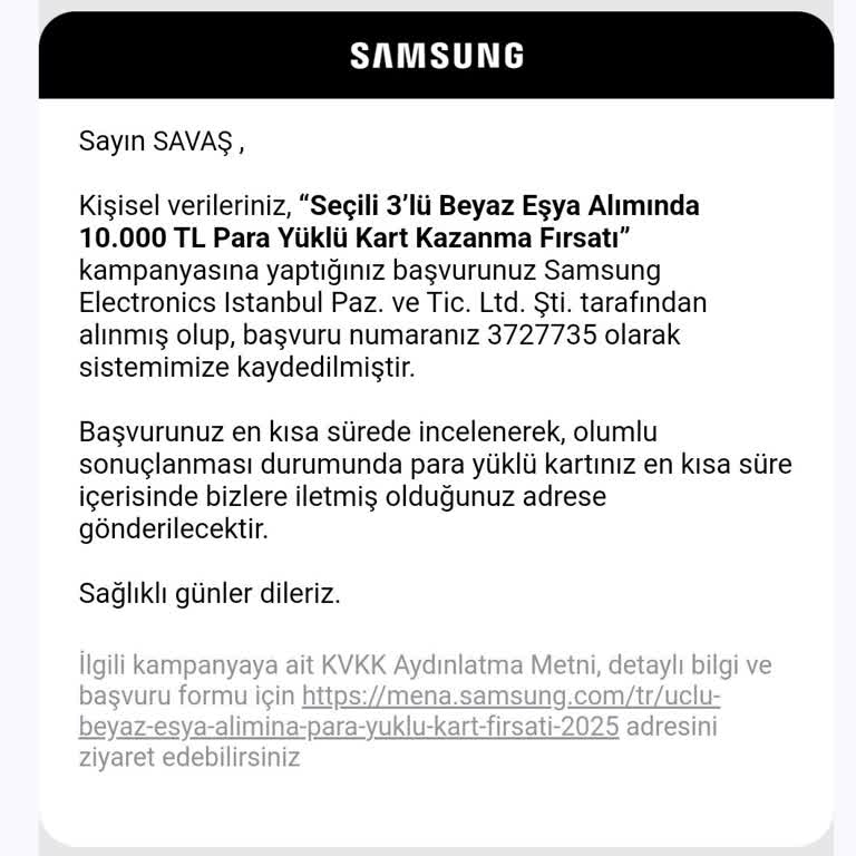 Samsung Hediye Çeki Sorunu: Beklenen Ödeme Yapılmadı