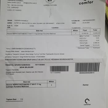 Kurutma Makinesi Gürültü Sorunu Ve Yavaş Servis Hizmeti