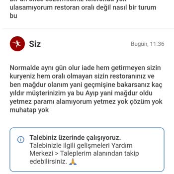 Yemek Sepeti'nde Sipariş Krizi: İptal Edilemeyen Sipariş Ve Geri Dönmeyen İade