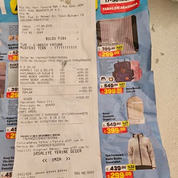A101'de Katalog Fiyatına Uymayan Alışveriş