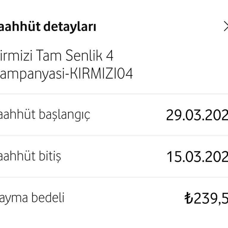 Vodafone'dan Fahiş Fiyatla Satılan Paket Ve Mağduriyet