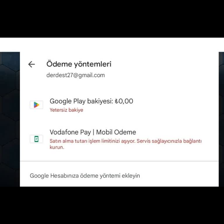 Vodafone Mobil Ödeme Limit Sorunu Ve Müşteri Hizmetleri Yetersizliği