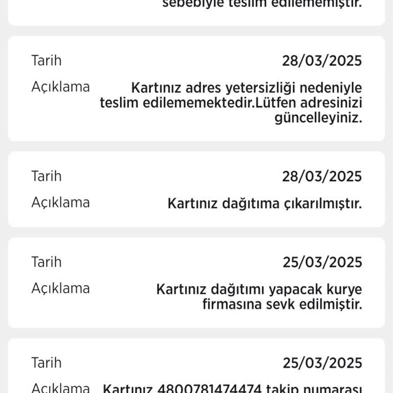 Kuryenet Ziraat Kartımı Teslim Etmiyor