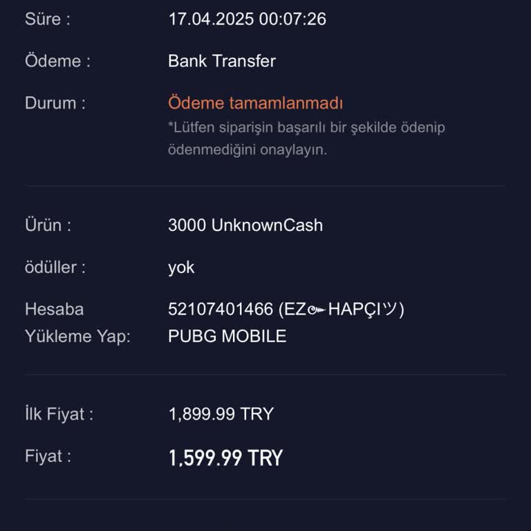 Midasbuy Didn’t Deliver My UC After Payment Because I Forgot the Order Number