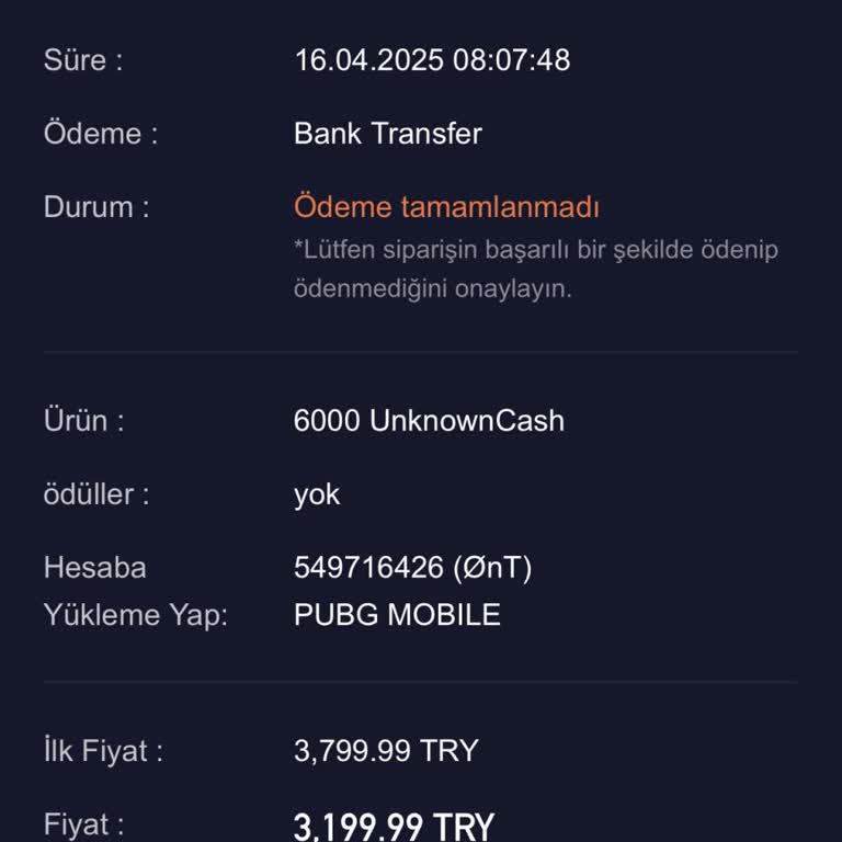 Midasbuy Took My Bank Transfer Payment but Didn’t Add UC or Respond to My Complaints