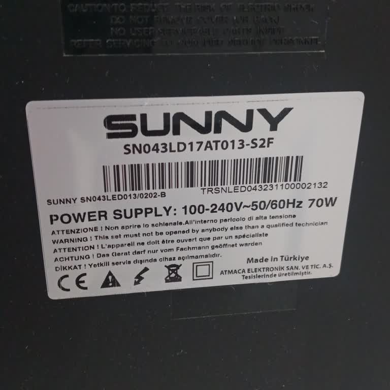 Sunny TV Ekran Kırılması Ve Yüksek Tamir Ücreti