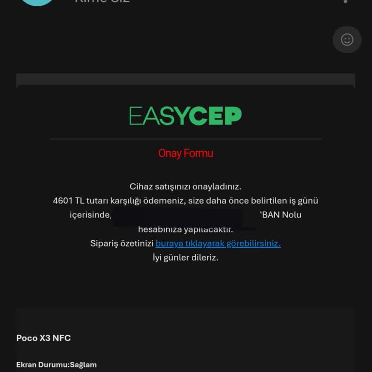 EasyCep İle Ödemede Sorun Ve İletişim Zorluğu