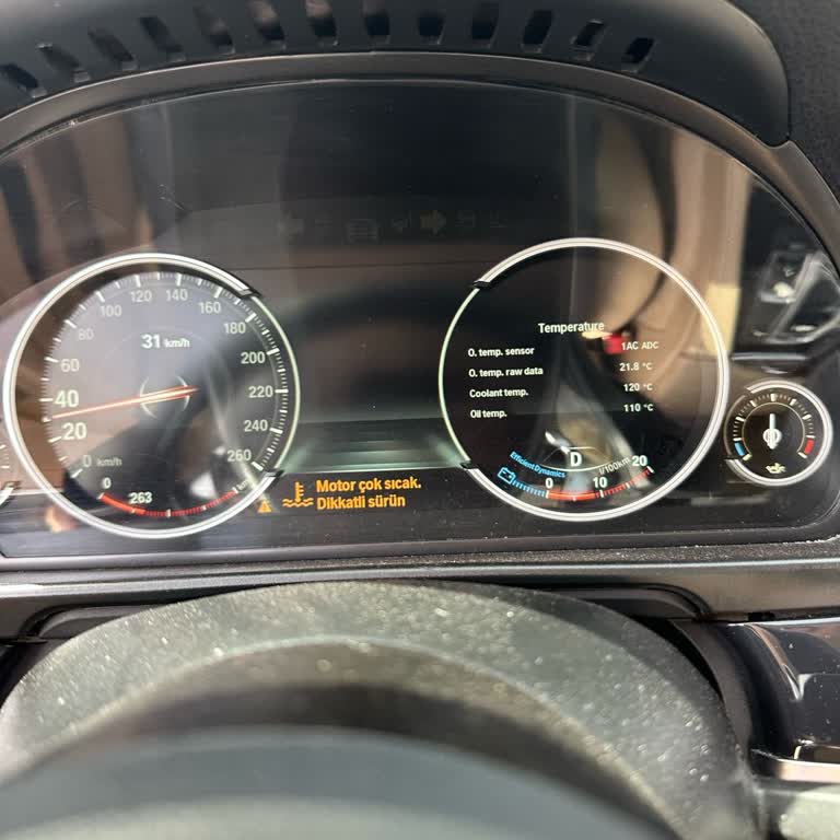 BMW 5.20i Motor Suyu Sıcaklık Uyarısı Ve Çözüm Arayışı