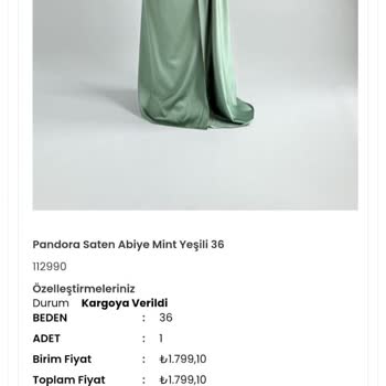 Teslim Edilmeyen Elbise Ve İletişim Sorunları