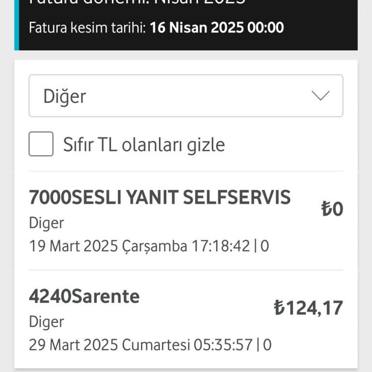 Faturada Gizli Ücret Şoku