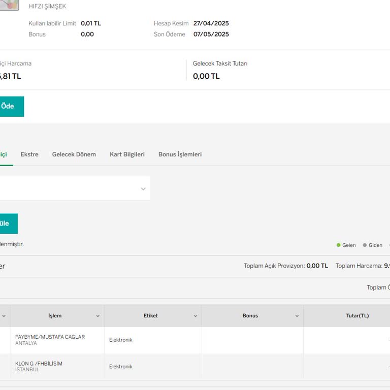 Garanti Bankası'nda Güvenlik Açığı Ve Sanal Kart Sorunu