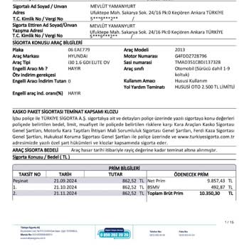 Sigorta Şirketinin Oyalamaları Ve Ekspertiz Sorunları