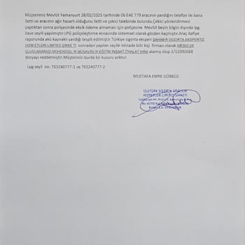 Sigorta Şirketinin Oyalamaları Ve Ekspertiz Sorunları