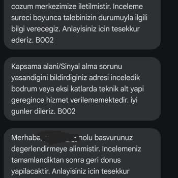Turkcell'de Sinyal Sorunu Ve Yetersiz Destek