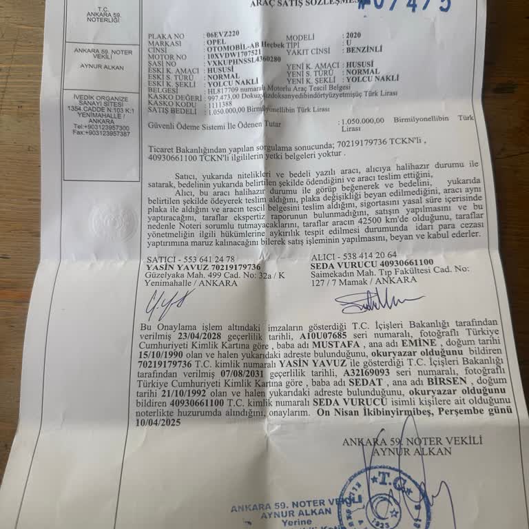 Araç Sigortası İptalinde T.C. Kimlik Sorunu