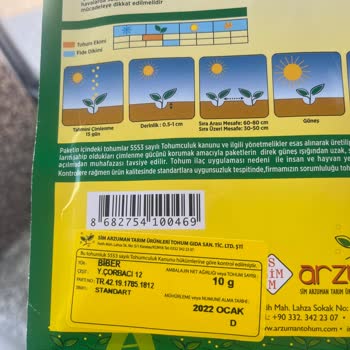 Patika Botanik Yanlış Ve Bozuk Tohum Gönderdiler