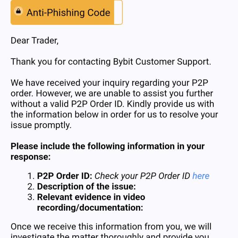 Bybit P2P İşleminde Satıcıdan Kaynaklanan Sorunlar