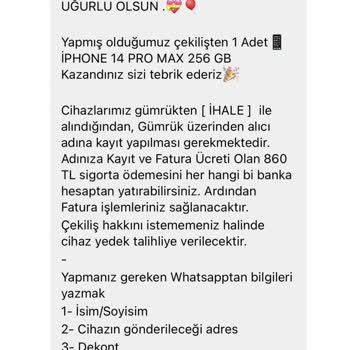 Çekiliş Kazandım Sanırken Mağdur Oldum