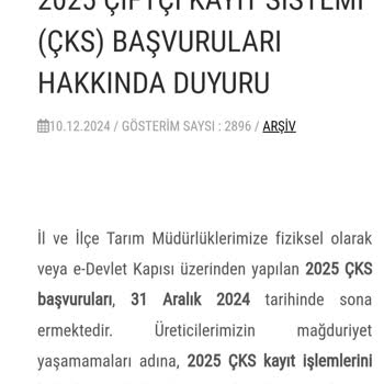 Ziraat Hesabında Görünmeyen ÇKS 2025 Ödemesi