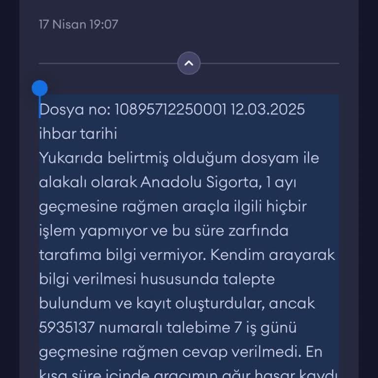 Anadolu Sigorta'nın İlgisizliği Ve Bilgi Eksikliği