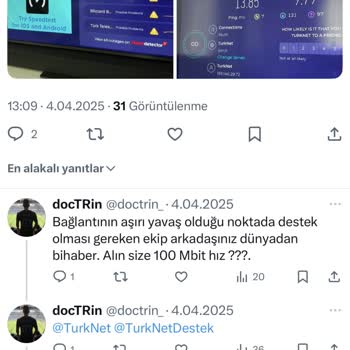 TurkNet İle İletişim Sorunları Ve Kesintiler
