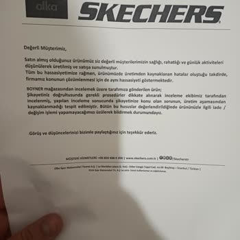 Skechers Çocuk Ayakkabısında Kalite Sorunu Ve İade Reddi