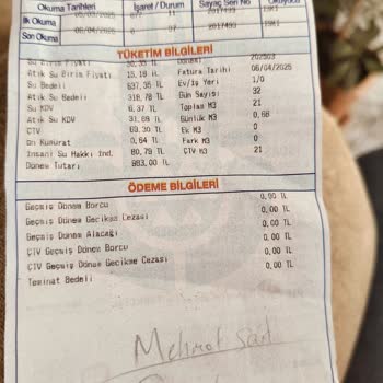 Yanlış Su Faturası Okuma Ve İSKİ'nin Geciken Yanıtı