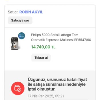 Yanlış Fiyat Politikası Nedeniyle Mağduriyet