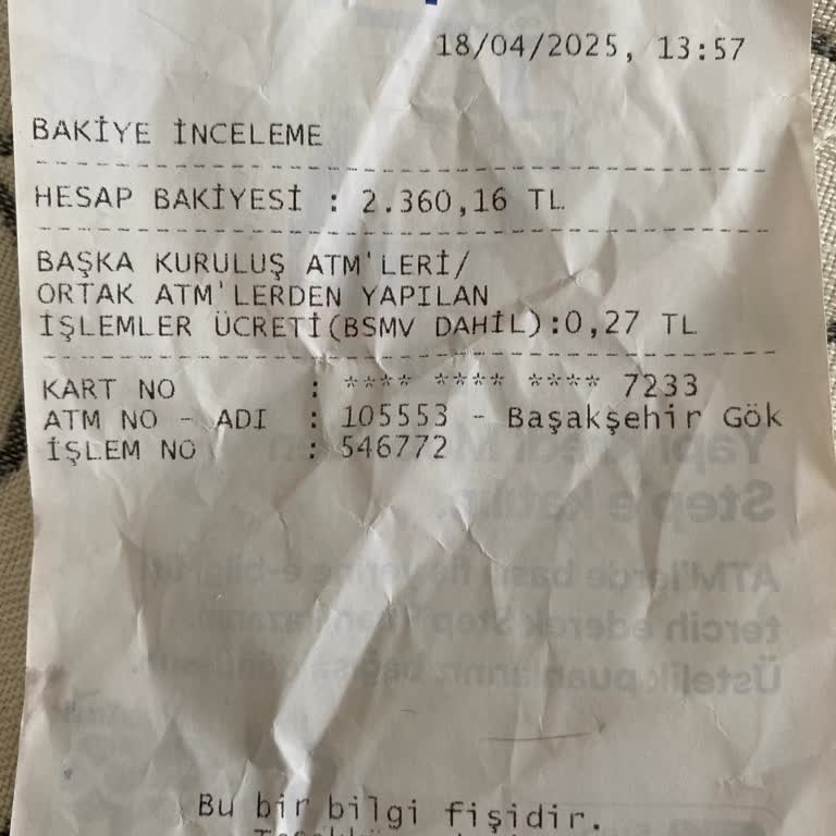 ATM Para Aktarım Sorunu
