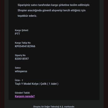 Çelik Kolye Karardı, Satıcıdan Yanıt Yok!