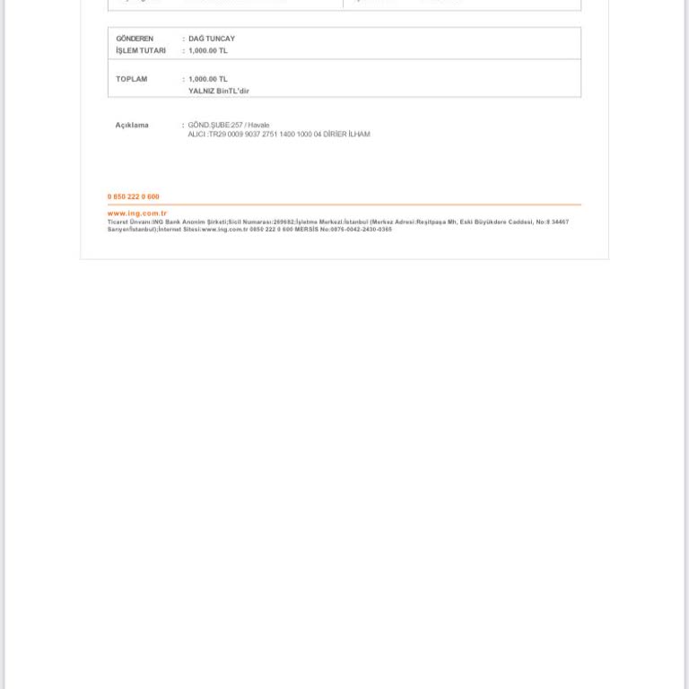 Yanlış Havale İadesi Sorunu