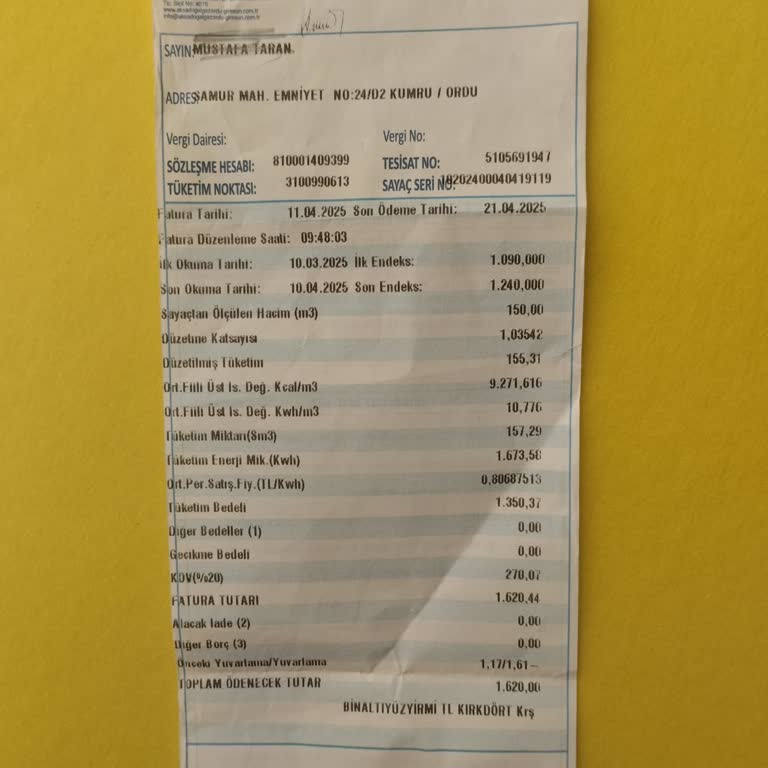 Doğalgaz Faturalarında Yanıltıcı Uygulamalar