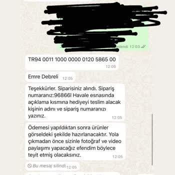Sipariş Sonrası Ulaşılamayan Satıcı