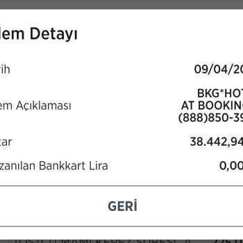 Haberim Olmadan Yapılan Kredi Kartı İşlemi
