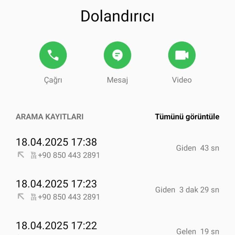 Şüpheli Arama: Onaysız İşlem Tehlikesi!