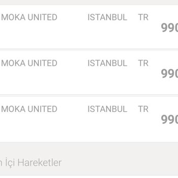 Moka United Gece Yarısı Kredi Kartımdan Habersiz Çekim Şoku