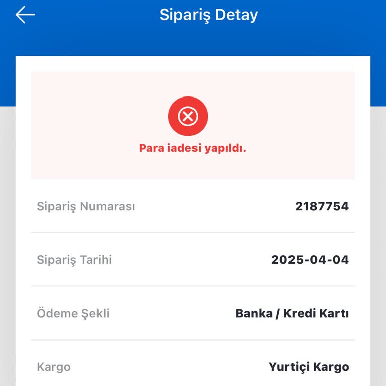 İade Edilen Ürün İçin Para Hala Hesaba Yatmadı