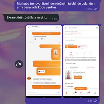 Defolu Elbise Ve Çözüm Sunmayan Müşteri Hizmetleri