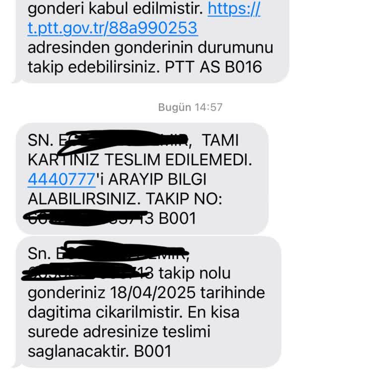 PTT Teslimat Sorunu Ve Tami Müşteri Hizmetleri İlgisizliği